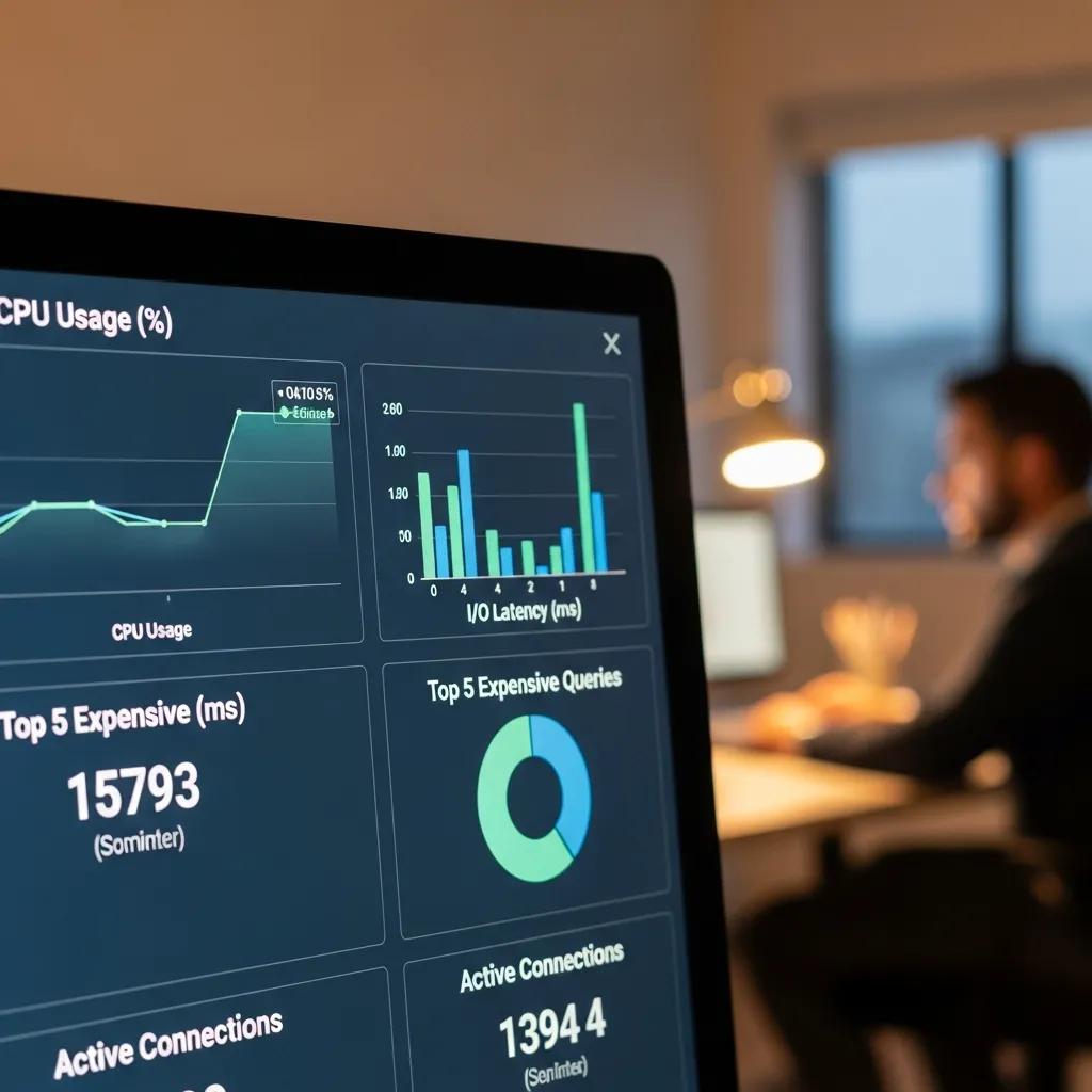 SQL Server performance metrics dashboard